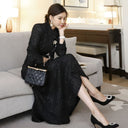 Foreign Trade Women's New Two-Piece Set 2023 Winter Korean Style Elegant Woolen Short Outwear Waist-Cinching Skirt Suit