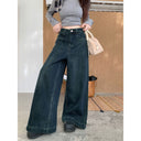 New Loose Wide-leg Pants Stretch Women's High-rise 2025 All-match High-waist Slim-fit Jeans Drape Pants