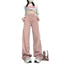 Vibe White Wide Leg Jeans Women's 2024 Summer New Straight High Waist Loose Slim-fit Hangout Pants