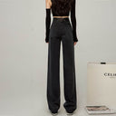 High Waist Straight Leg Jeans Women's Early Autumn Small New Design Loose Sagging Slim plus size MM Wide Leg Trendy Pants