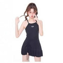 Swimsuit for Women 2024 New American Girl Ins Style Cute Student Slimming Look Belly-Covering Hot Spring Vacation Style One-Piece