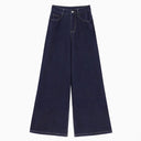 Vintage dark blue Wide Leg Jeans Women's Spring New High Waist Loose Dosing Straight Pants Ins