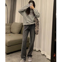 Wide-Leg Jeans for Women Spring New 2025 Straight Loose High-Waisted Slimming Drapey White Floor-Length Pants Trendy