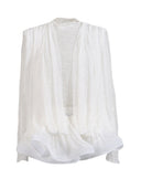 French-Style Socialite Party Dress 2026 Spring New Deep V-Neck Long-Sleeve Ruffled Solid Color Lace Dress for Women