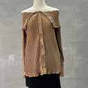 French Style Fashionable One-Shoulder Ruffled Sweet Chiffon Shirt for Women Summer Style Versatile Loose Sun Protection Blouse