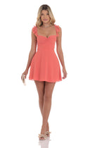 2026 Spring/Summer New Sweet Solid Color Chiffon Backless Spaghetti Strap Dress Elegant Commuting Cross-Border Women's Clothing Wholesale
