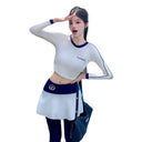 Swimsuit Women's Split Two-Piece Long-Sleeved Long Pants Surfing and Snorkeling Jellyfish Suit Adult Skirt Hot Spring Sports Suit